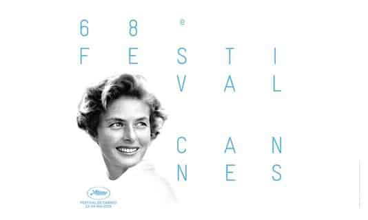 Ingrid Bergman featured on a Cannes poster.